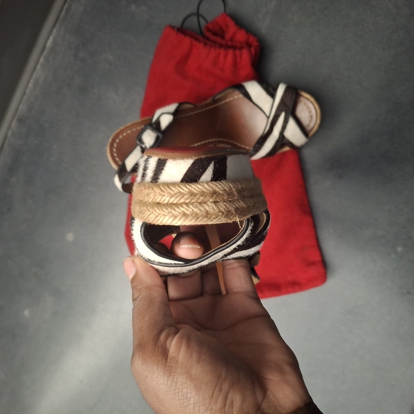 Christian Louboutin Black and White Espadrilles - Picture 7 of 7